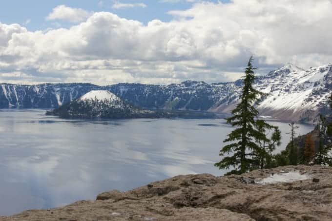 Crater Lake National Park and nearby Umpqua National Forest are natural wonders that deserve weeks of exploration. Pictured here with Wizard Island in the background