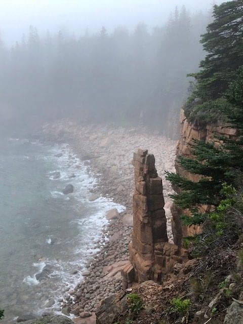 Monument Cove has some truly unique rock formations that you will truly enjoy, regardless of the weather.