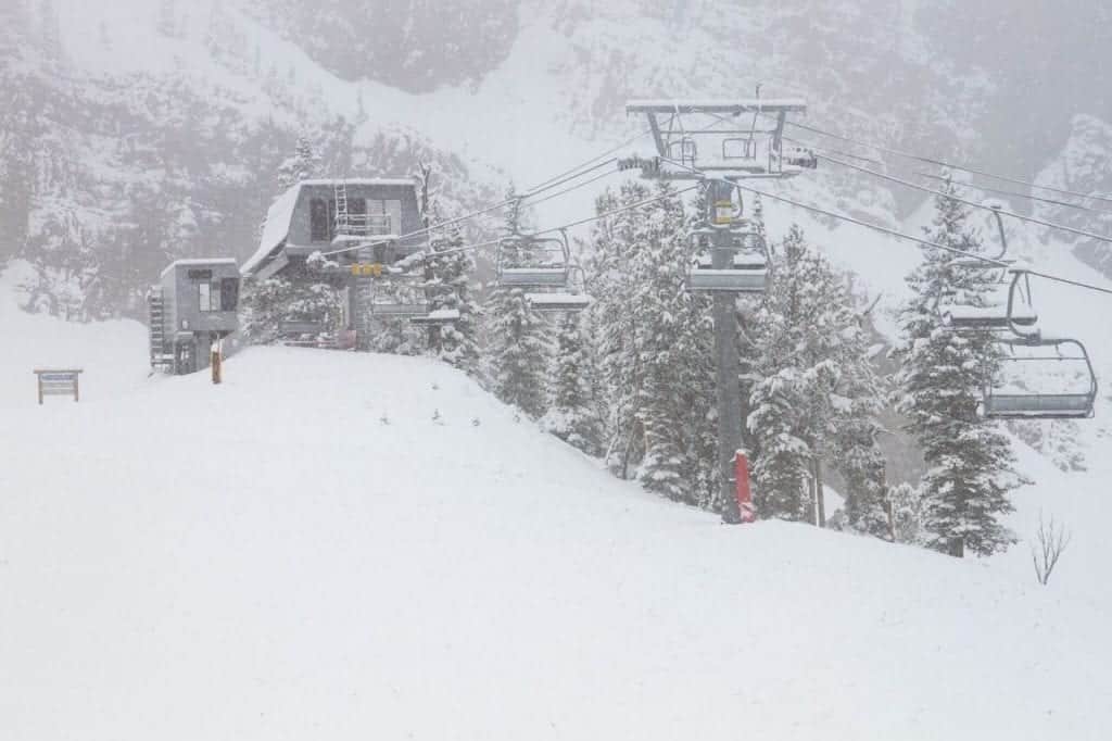 Ski lift at Jackson Hole, Wyoming.