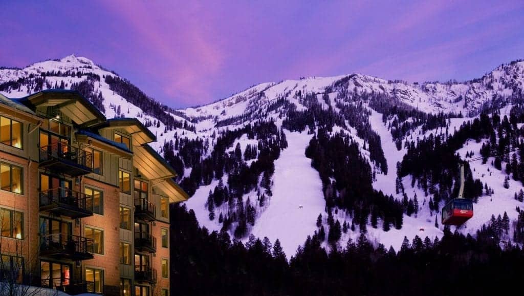 Hotel Terra in the winter, Jackson Hole Wyoming