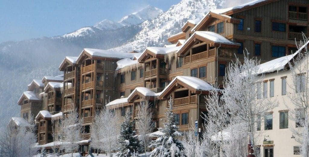 Teton Mountain Lodge & Spa in the winter