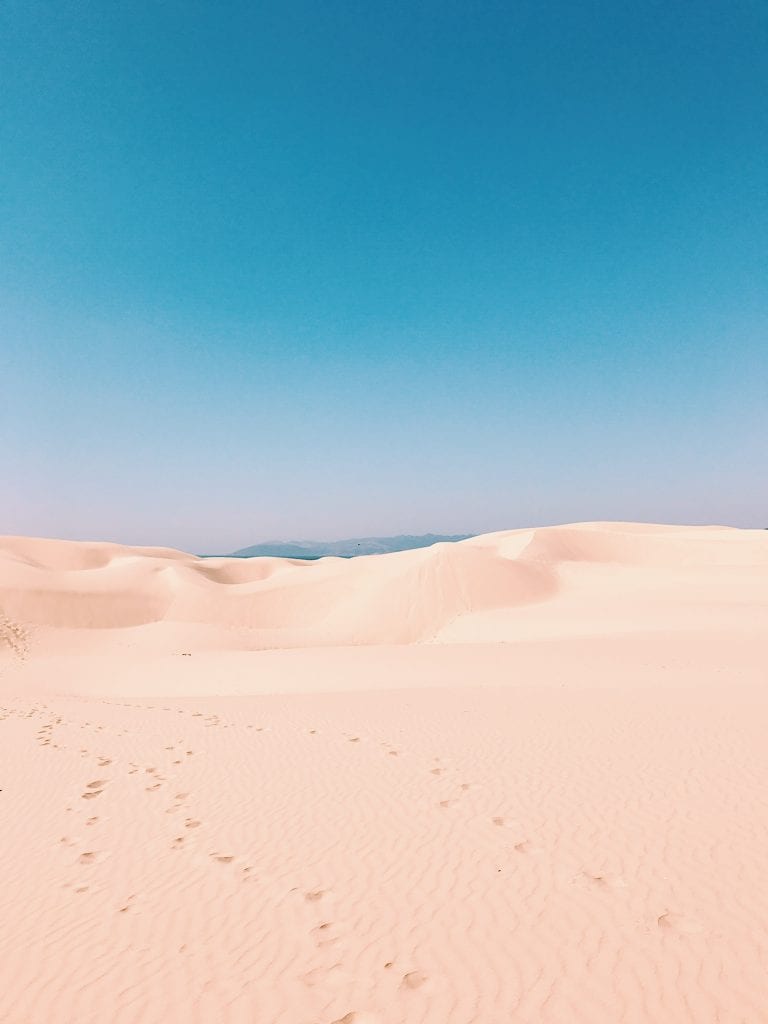 The sand dunes near a Pismo Beach RV Park