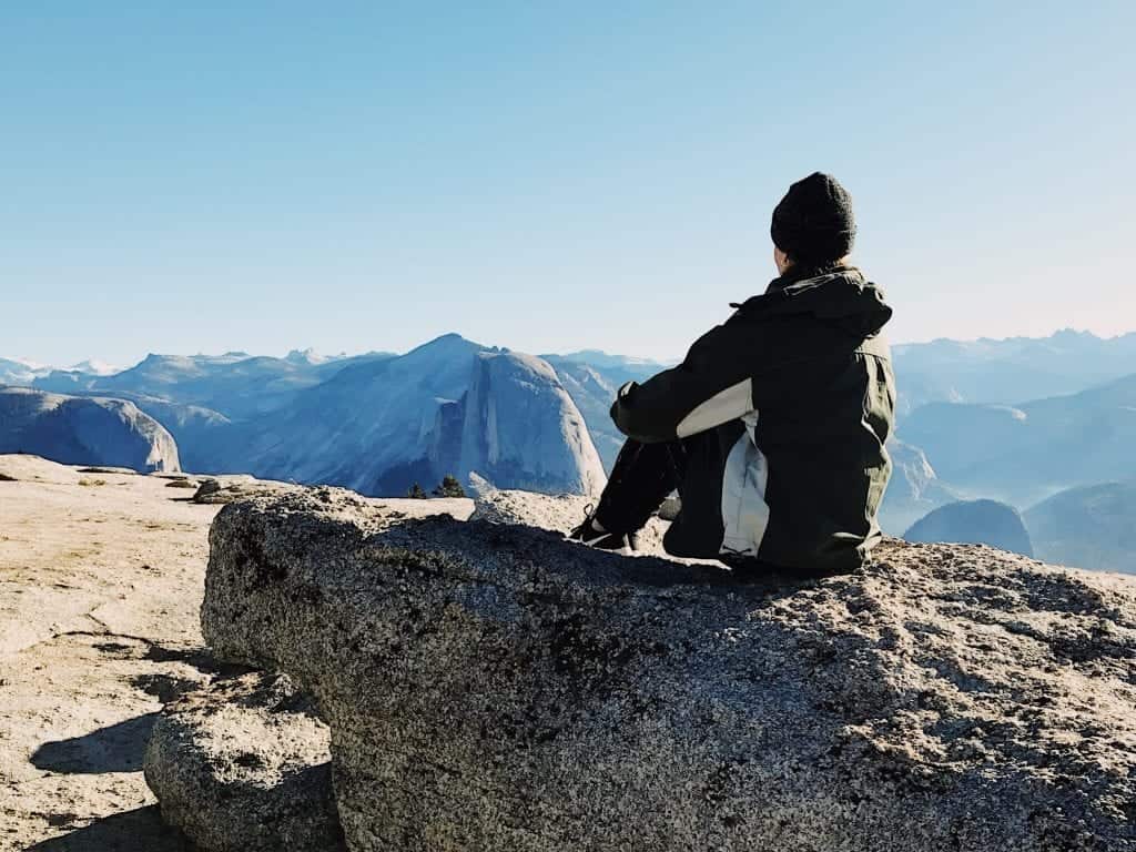 The view from Sentinel Dome in Yosemite