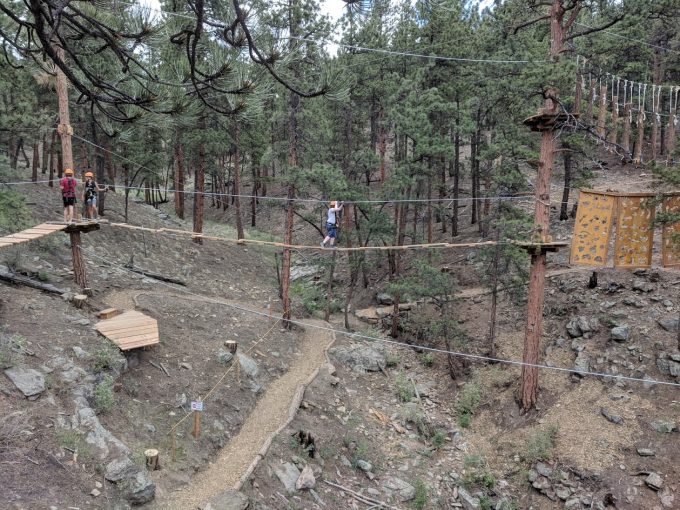 Treehouse adventure park in bailey colorado