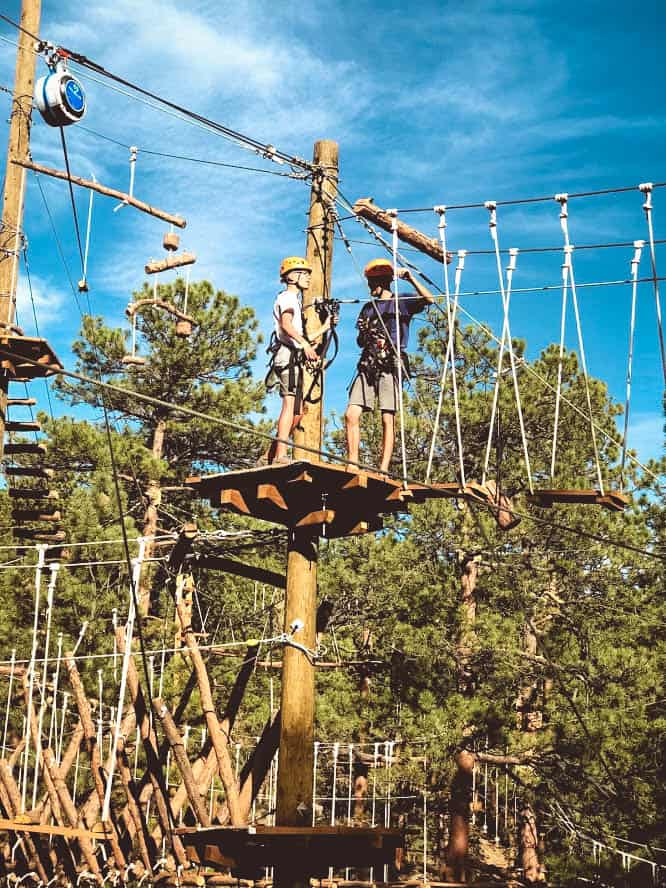 Treehouse adventure park in bailey colorado