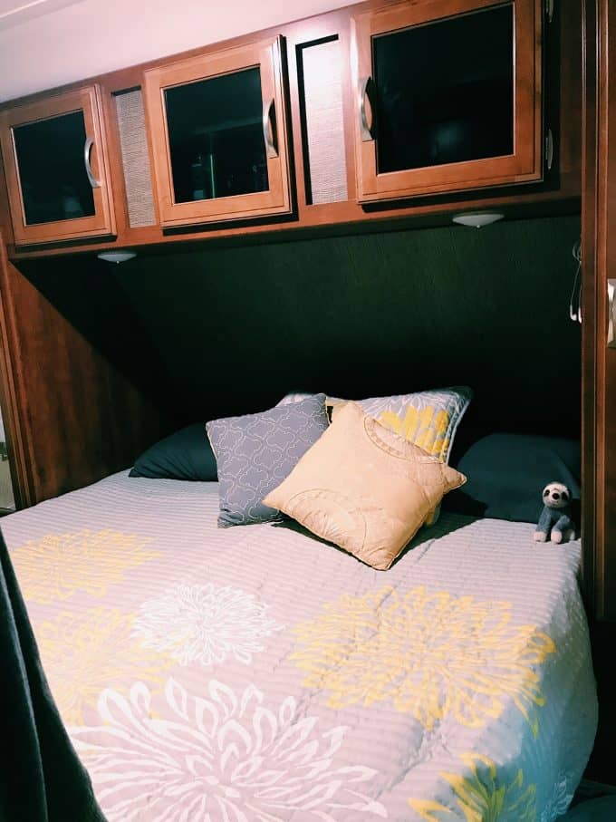 RV Sleep Tips - Our Masterbedroom