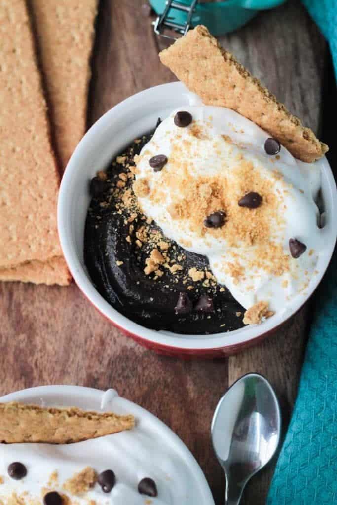 Vegan S'mores Pudding Bowl