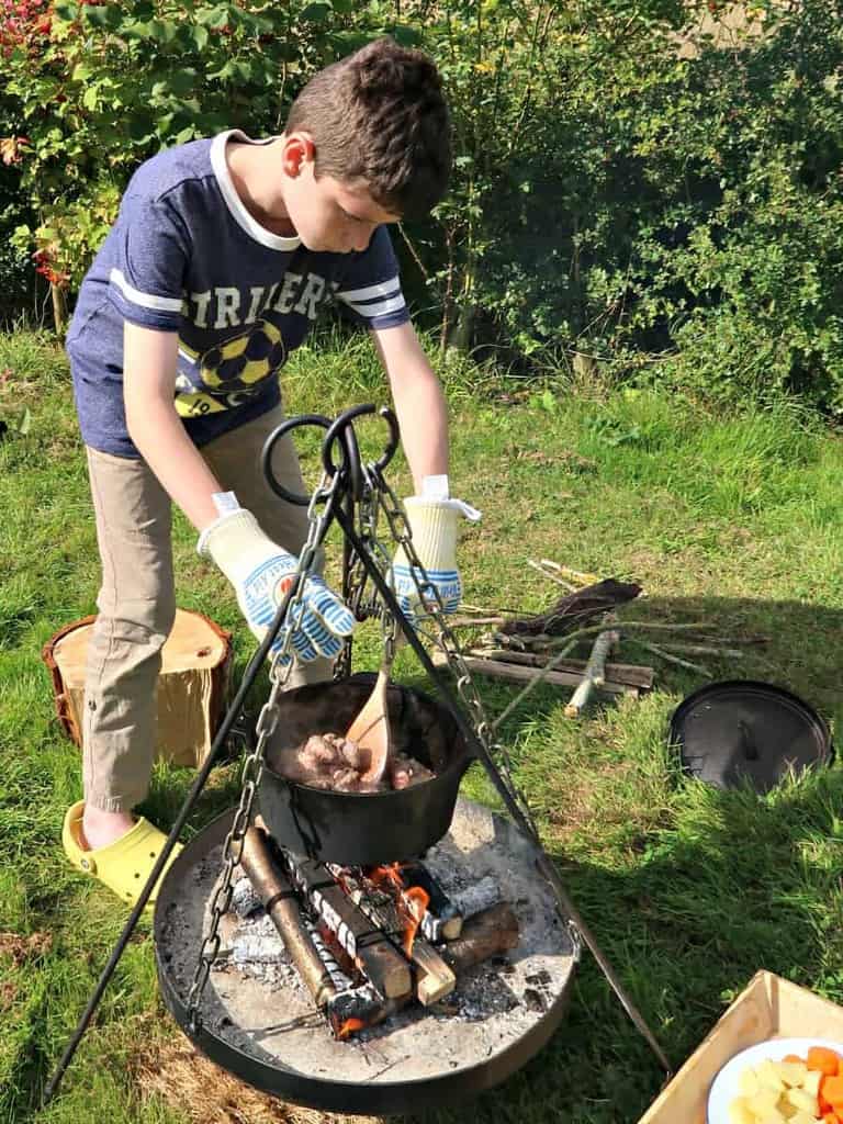 Campfire Beef Stew and Dumplings Recipe