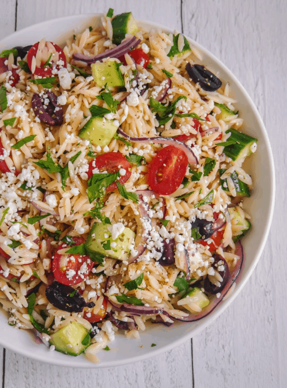 greek orzo salad