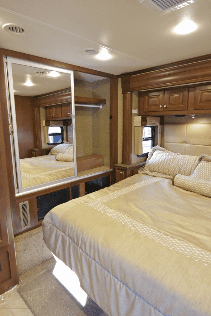 storage ideas for RV bedroom