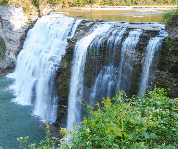 Waterfall at Letchworth State Park in New York