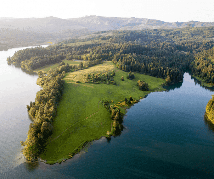 Aerial view of Tualatin Valley in Oregon