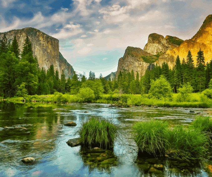 Sunset over Yosemite Valley