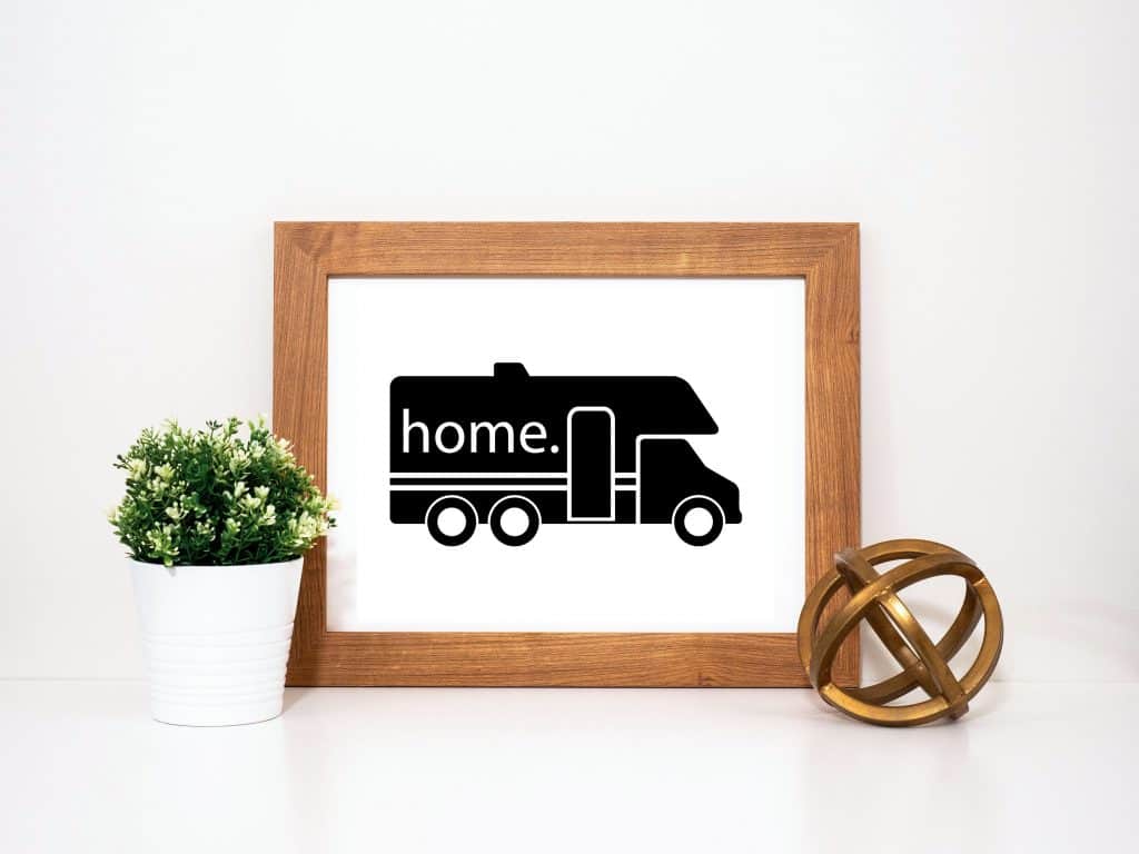 Class C Motorhome RV Printable Wall Decor