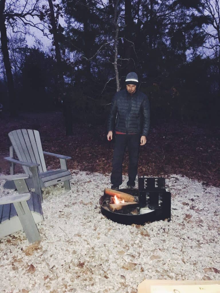 Getaway House Dallas Fire Pit and Outside Area