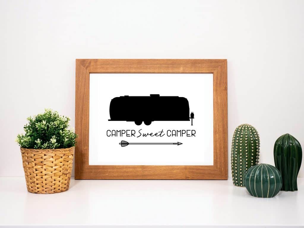 Camper Sweet Camper Printable for Airstreams