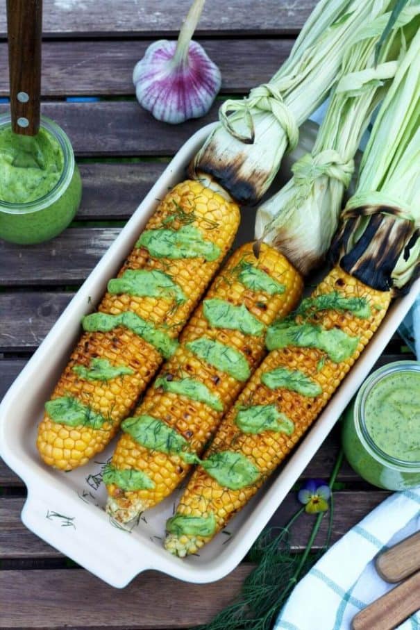 Grilled corn recipe for camping