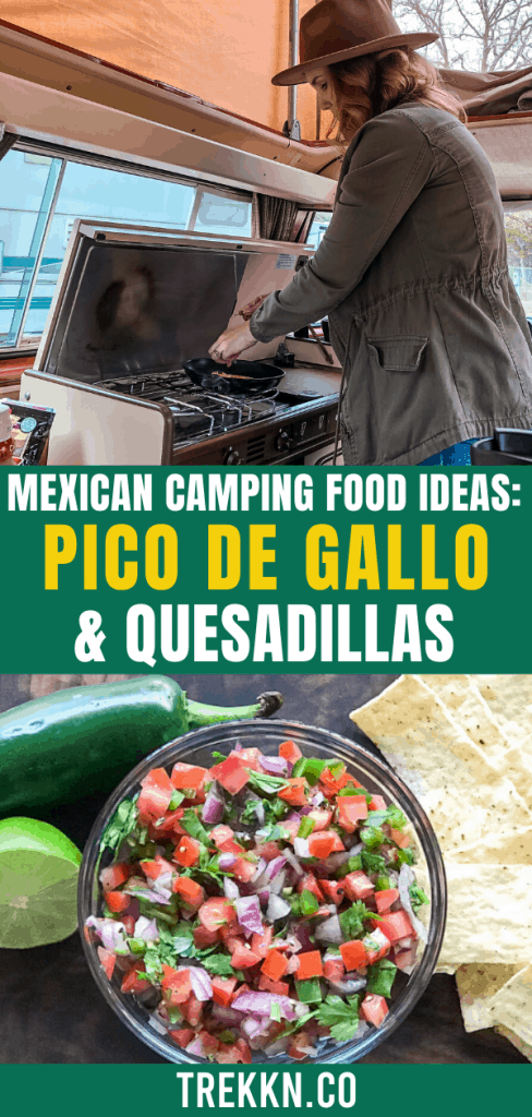 mexican camping food idea pico de gallo