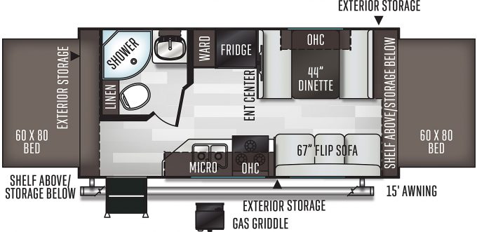 Forest River Flagstaff Shamrock Hybrid Camper