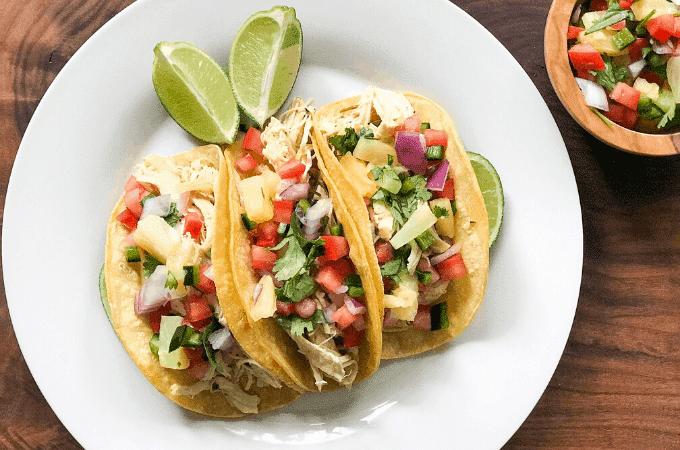 Instant Pot Jerk Chicken Tacos