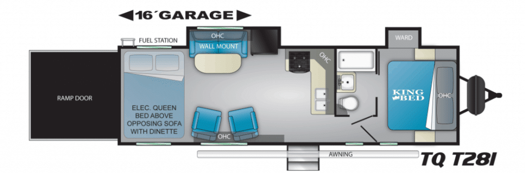 torque toy hauler travel trailer