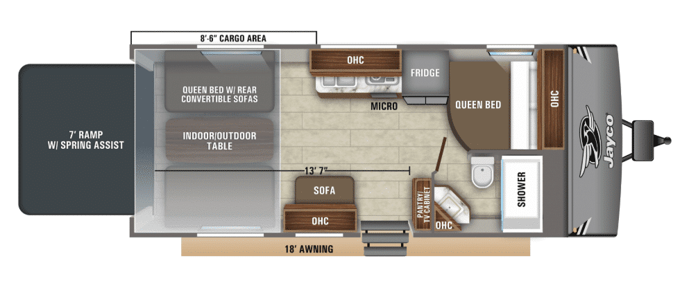 Jayco toy hauler travel trailers