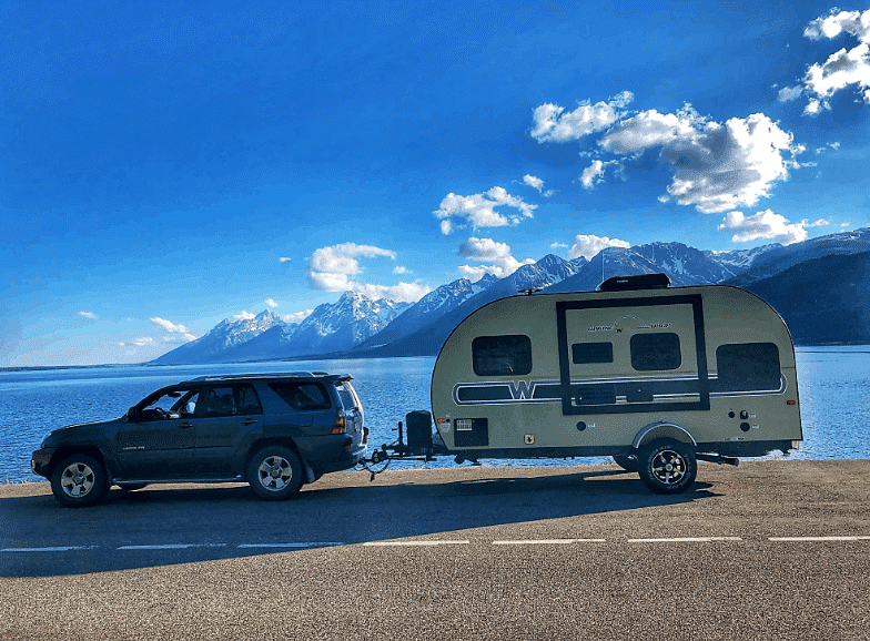 Small travel trailer