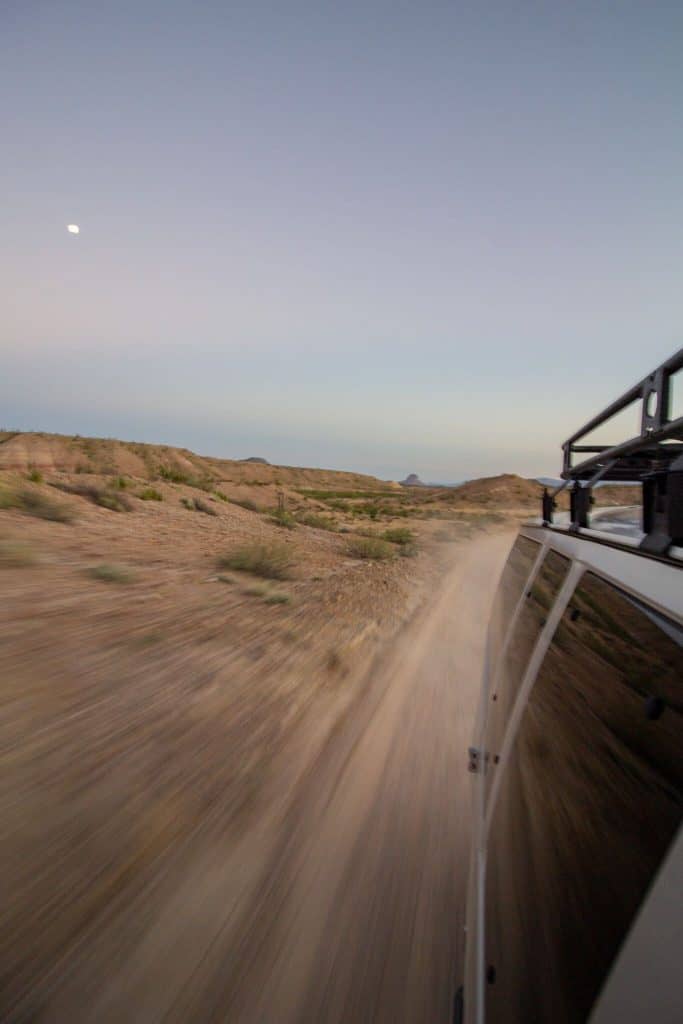 Campervan in Big bend National Park