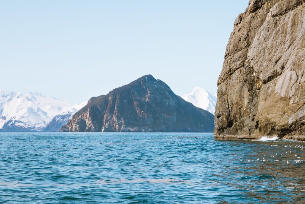 view from a boat tour in seward alaska