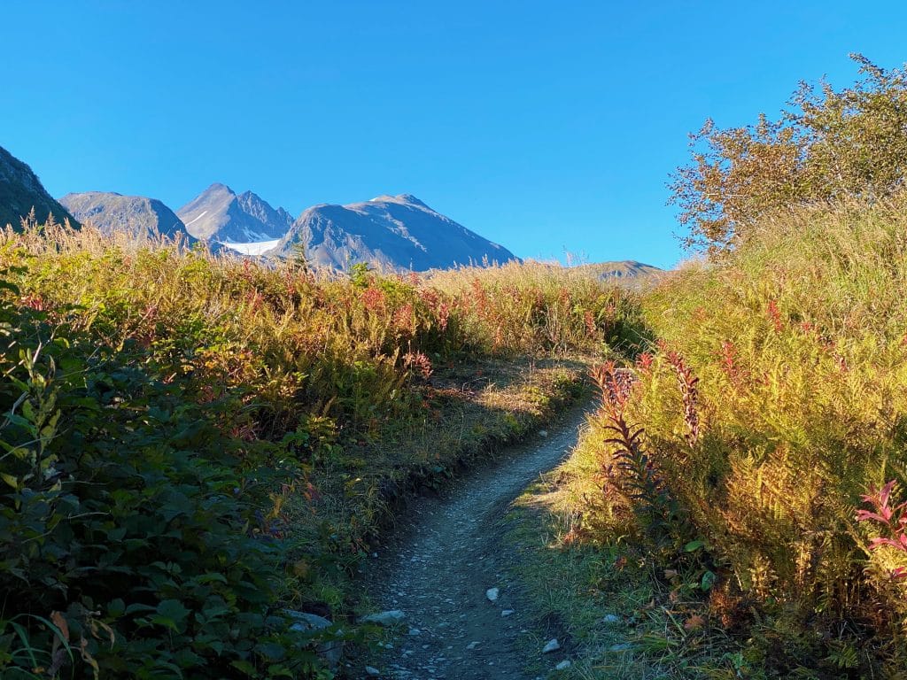 lost lake trail in early autumn