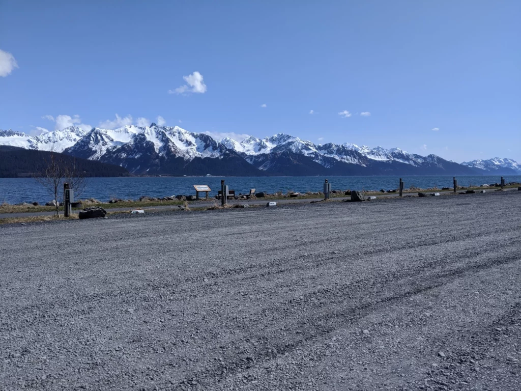 Lake in Waterfront Park, part of Seward Municipal Campgrounds