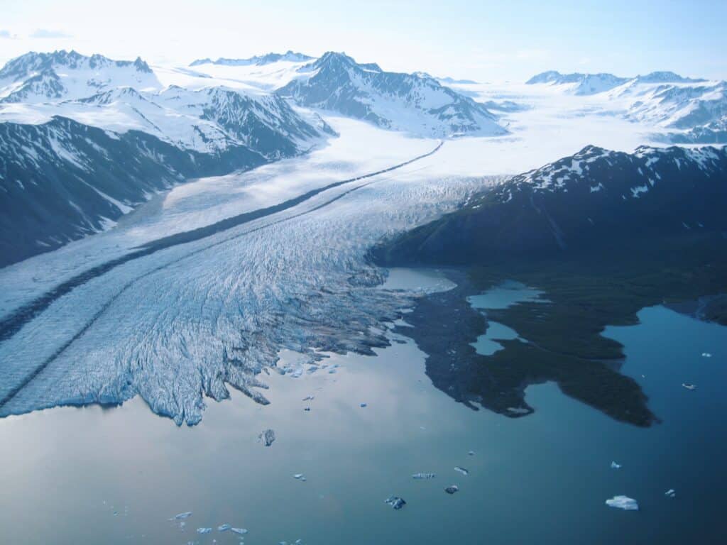 Ben glacier from harding icefield