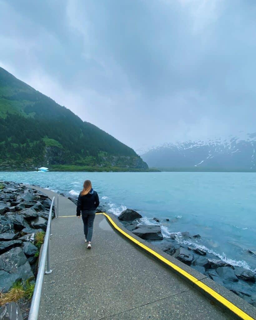 trail of blue ice portage alaska