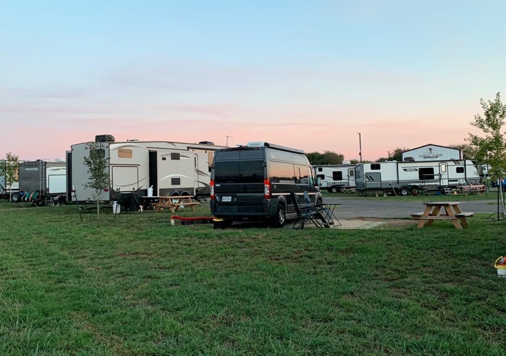 taking our campervan out for the first time