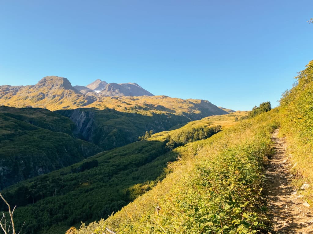 scenery along the lost lake trail alaska