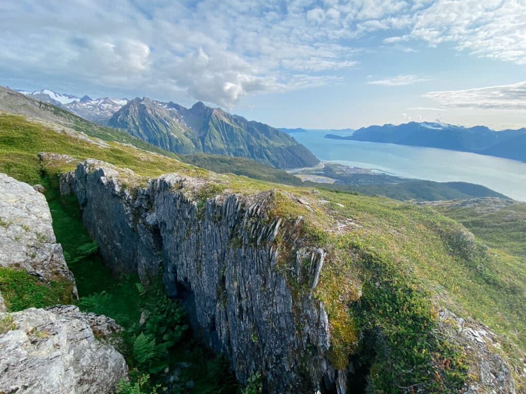 amazing rock formations on a seward hike