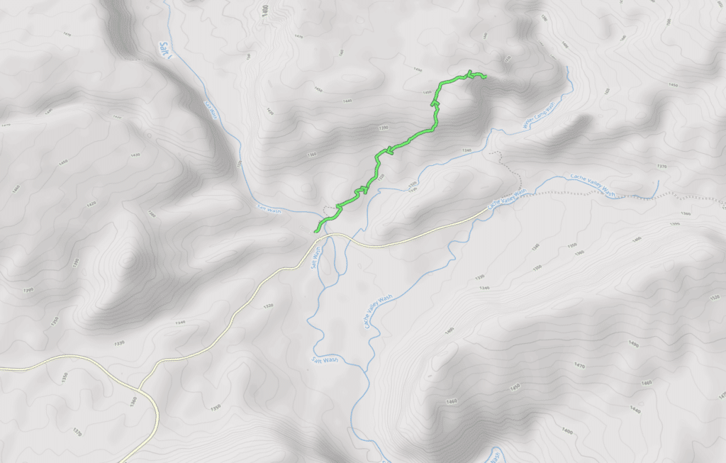 map to delicate arch