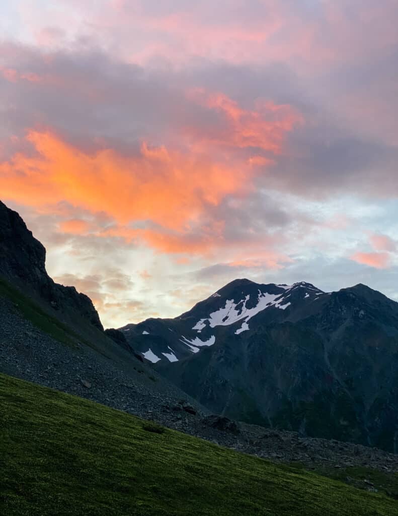 beautiful views while hiking in seward, alaska