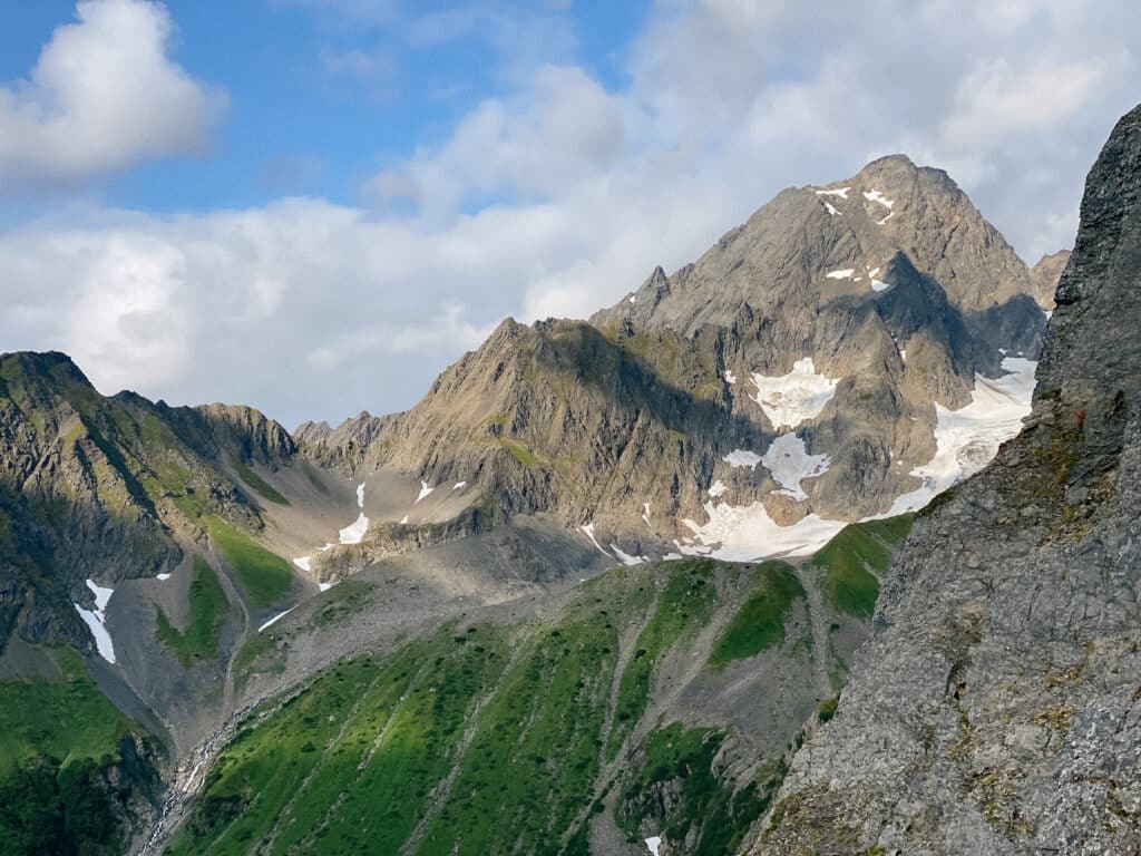 last view of mount alice heading down trail