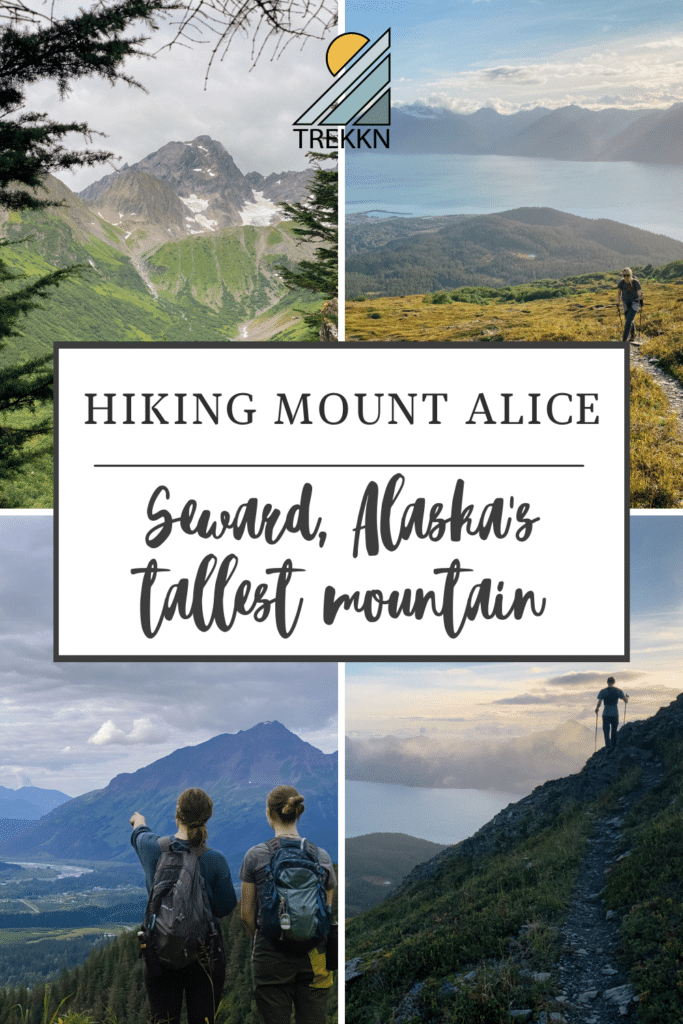 hiking mt alice in seward, alaska