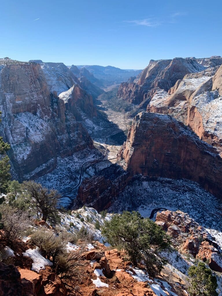 views from a hike in Zion National Park