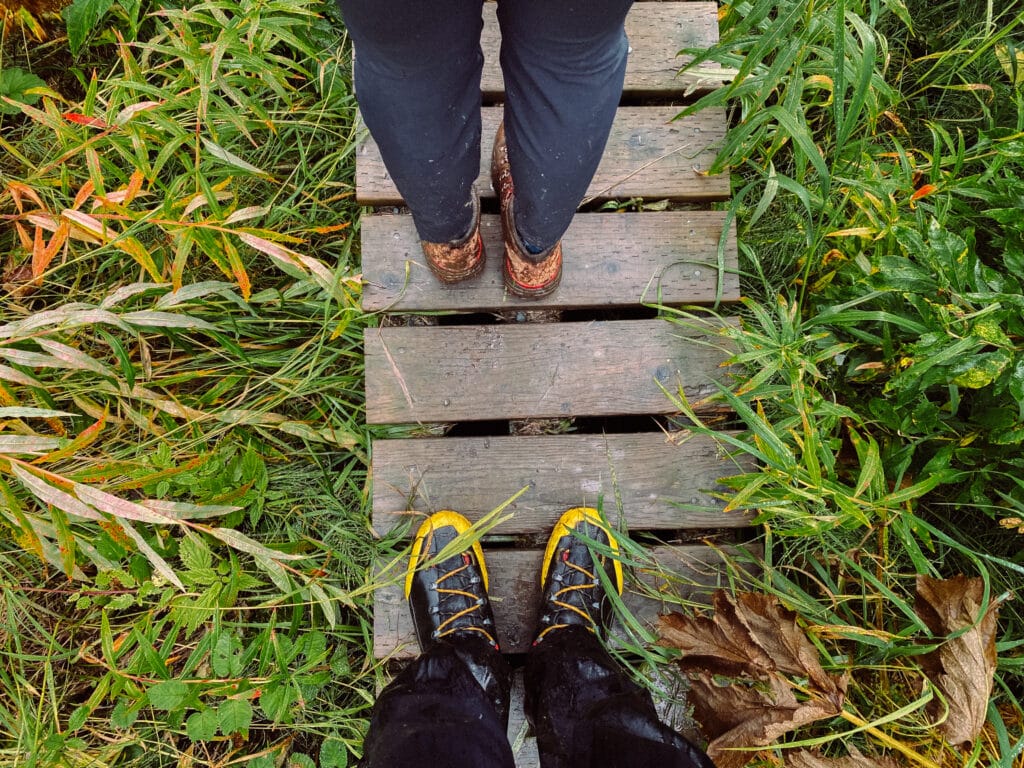 proper footwear for hiking the carter lake trail in alaska