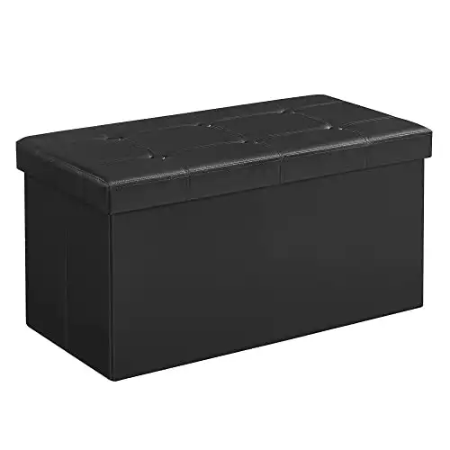 Folding Storage Ottoman Bench