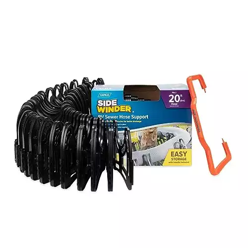 Camco Sidewinder 20' RV Sewer Hose Support