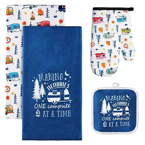 Dish Towel & Oven Mitt Set