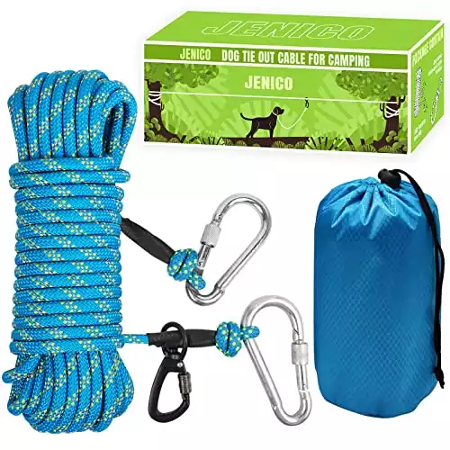 Dog Tie Out Cable for Camping