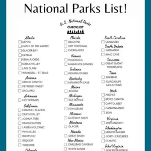 List of all 63 national parks in the US