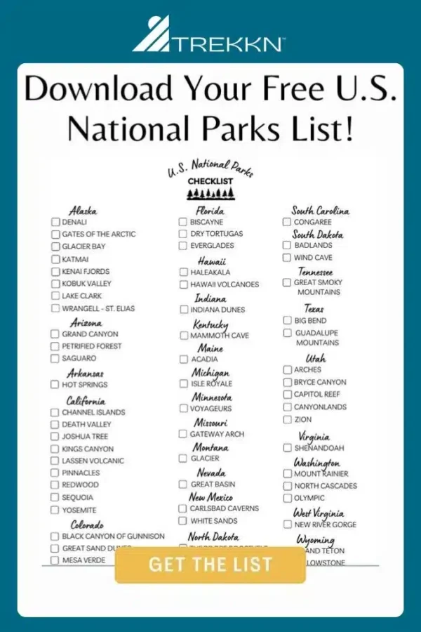 List of all 63 national parks in the US