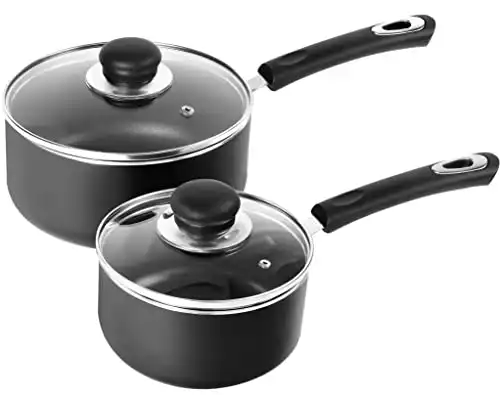 Nonstick Saucepans with Lid Set