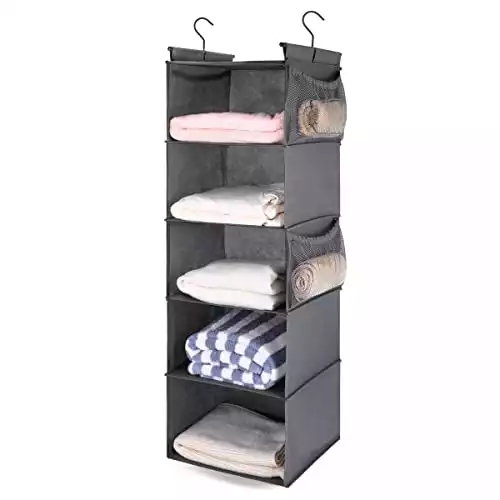 5 Shelf Space Saver Closet Organizer